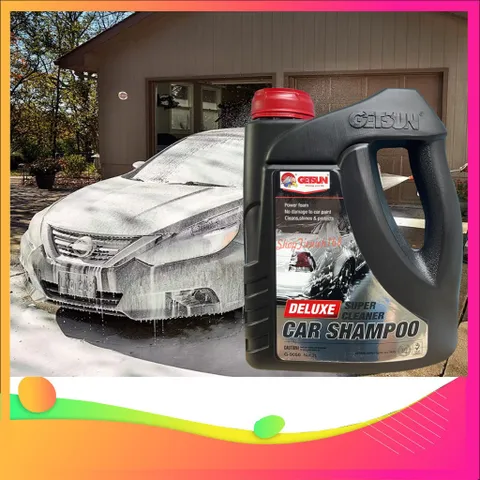 [HOT] Nước rửa xe ô tô xe máy super cleaner  kèm Mút lau rửa xe