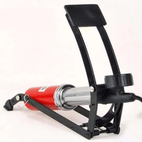 [HOT] Bộ 1 bơm hơi đạp chân đơn thiết kế mới và 1 đồng hồ đo áp suất lốp xe điện tử cao cấp  TI621