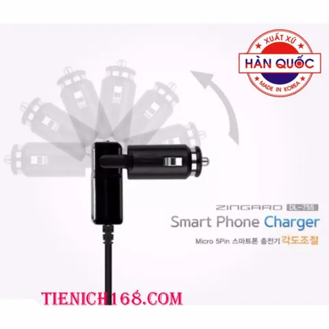 [HOT] Sạc Điện Thoại Trên Ô tô Zingaro Korea DL-755 TI776