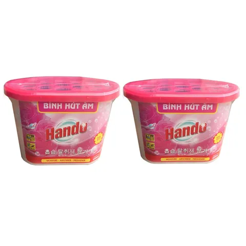 [HOT] Bộ 4 bình hút ẩm Hando 450ml (Hồng) 811439