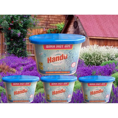 [HOT] Bộ 4 bình hút ẩm Hando 450ml (Hồng) 811439