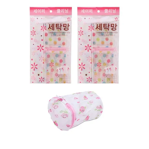 [HOT] Bộ 1 túi giặt bảo vệ áo lót tròn và 2 túi giặt quần áo 30x40cm Tienich168 TI173