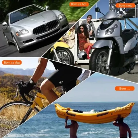 [HOT] Bộ 1 bơm hơi đạp chân 2 pitton va 1 Đông hồ đo áp xuất điện tử