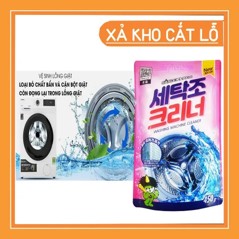 [HOT] Bộ 3 túi x 450g Bột tẩy lồng máy giặt K*life HQ TI263