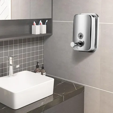 [HOT] Bình Đựng Nước Rửa Tay Dầu Gội Sữa Tắm Inox 800ML