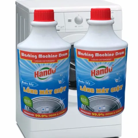[HOT] Bộ 2 Nước tẩy chuyên dụng vệ sinh lồng máy giặt Hando TI622