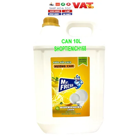 [ĐÁNH TAN MỌI VẾT DẦU MỠ CỨNG ĐẦU] Nước rửa bát siêu đậm đặc an toàn Mr Fresh 10L Không Hương