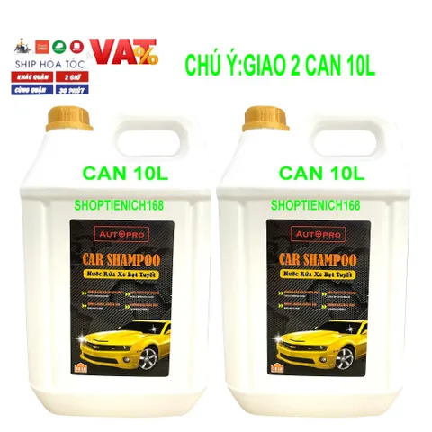 Nước rửa xe bọt tuyết chuyên dụng Car Shampoo 20.000ml cho ô tô xe máy ( GIA0 2 CAN 10L)
