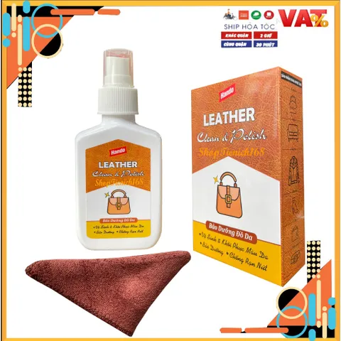 Dung dịch bảo dưỡng đánh bóng xóa vết xước đồ da Hando 120ml