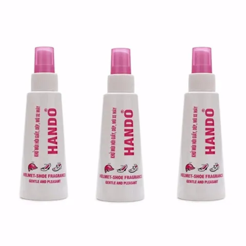 [HOT] Bộ 3 chai xịt khử mùi hôi giày dép mũ bảo hiểm Hando 120Ml TI506