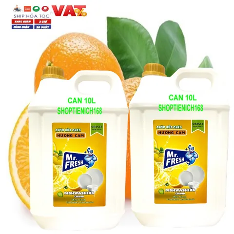 Nước rửa Chén bát đậm đặc an toàn với mọi làn da Mr Fresh 20L Hương Quế ( Giao 2 can 10 L)