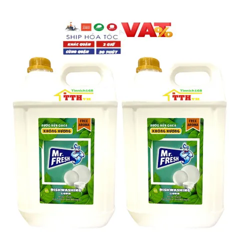 Nước rửa Chén bát đậm đặc an toàn với mọi làn da Mr Fresh 20L Hương Quế ( Giao 2 can 10 L)