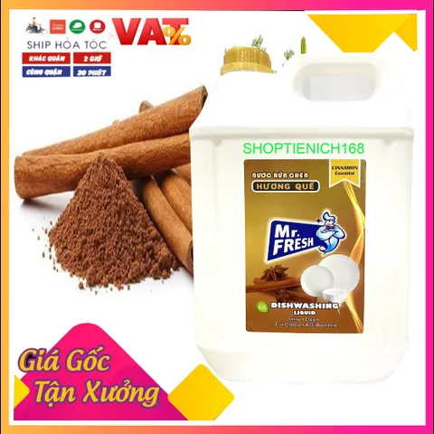 Nước rửa chén bát  đậm đặc an toàn Mr Fresh 20L Nhiều hương ( Giao 2 can 10L)