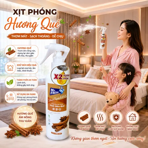 🌸 NƯỚC HOA XỊT PHÒNG MR.FRESH 200ML HƯƠNG HỒNG– THƠM MÁT, TIỆN DỤNG, DỄ SỬ DỤNG