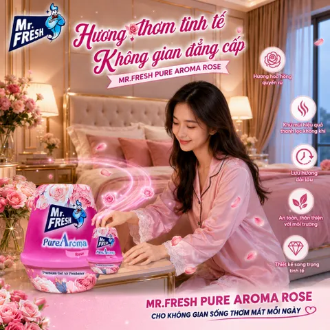 🌸  SÁP THƠM MR. FRESH PUREAROMA – 10 HƯƠNG THƠM QUYẾN RŨ
