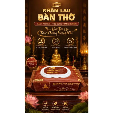 🧽 KHĂN LAU BẾP CHUYÊN DỤNG HANDO – GIẢI PHÁP VỆ SINH NHANH GỌN CHO GIAN BẾP