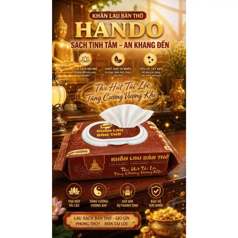 🧽 KHĂN LAU BẾP CHUYÊN DỤNG HANDO – GIẢI PHÁP VỆ SINH NHANH GỌN CHO GIAN BẾP