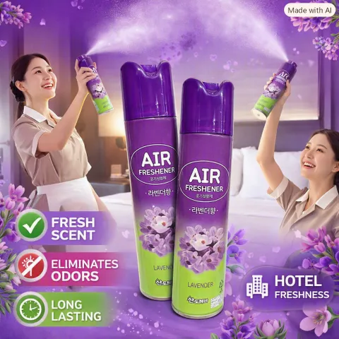🌸 BỘ 2 NƯỚC XỊT THƠM KHÔNG KHÍ AIR FRESHENER 370ML HƯƠNG LILAC – HƯƠNG THƠM NGỌT NGÀO, SẢNG KHOÁI