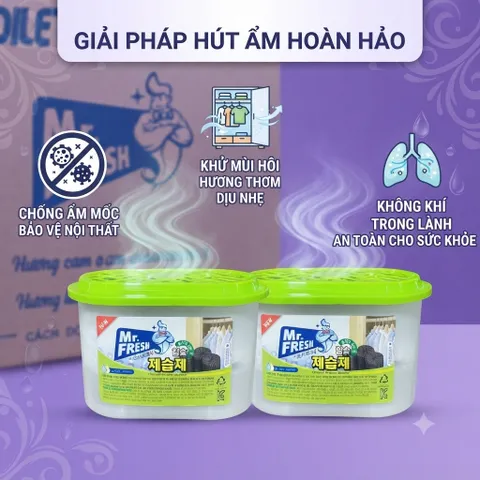 🌿COMBO 3 HỘP HÚT ẨM MR. FRESH – THAN HOẠT TÍNH | GIẢI PHÁP HÚT ẨM, KHỬ MÙI CHO KHÔNG GIAN SỐNG