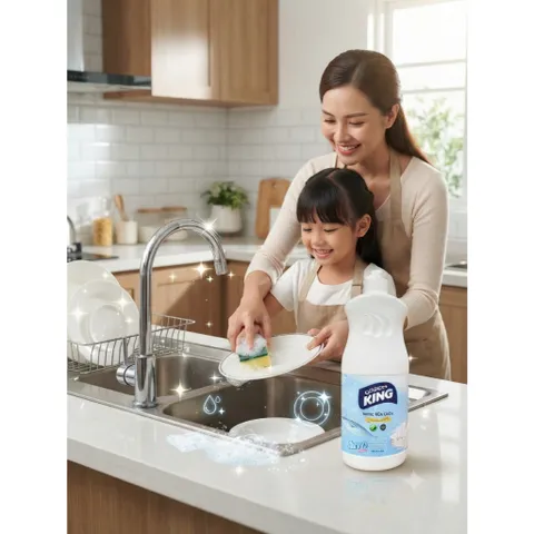 🧴NƯỚC RỬA BÁT GOLDEN KING KHỬ MÙI HẢI SẢN 820ML – SẠCH BÓNG TINH TƯƠM, ĐÁNH BAY MÙI TANH HIỆU QUẢ✨