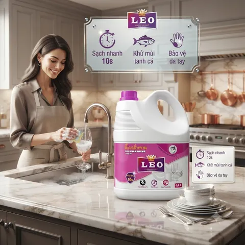 🌸 NƯỚC RỬA BÁT LEO 4L – SẠCH NHANH, KHỬ MÙI TANH HIỆU QUẢ, AN TOÀN CHO DA TAY