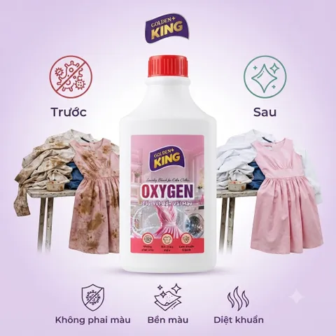 🌸 NƯỚC TẨY QUẦN ÁO OXYGEN GOLDEN KING 500ML
