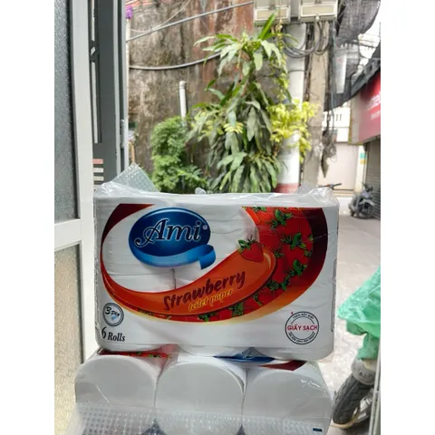 BỊCH 6 CUỘN GIẤY VỆ SINH AMI 3 LỚP KHÔNG LÕI GIAI MỀM MỊN