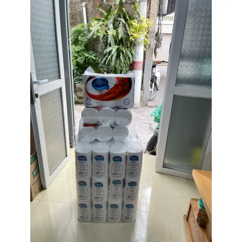 BỊCH 6 CUỘN GIẤY VỆ SINH AMI 3 LỚP KHÔNG LÕI GIAI MỀM MỊN