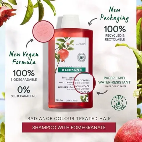 [ XẢ KHO ] Klorane Shampoo With Peony - Dầu Gội Chiết Xuất Hoa Mẫu Đơn Cho Da Đầu Khô & Ngứa 400ml 812068