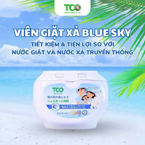 Viên Giặt Xả TCO 5 In 1 Công Nghệ Nhật Bản Hộp 36 Viên - Hương Rose, Blue Sky, Dreaming Lotus 812099