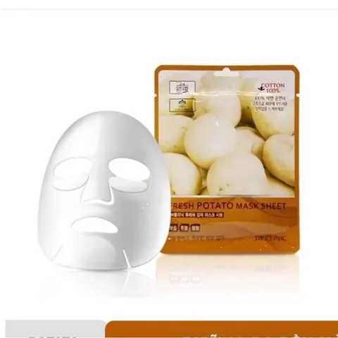 SÉT 10 MIẾNG mặt nạ 3w clinic HÀN QUỐC làm từ chất liệu 100% cotton lành tính 812102