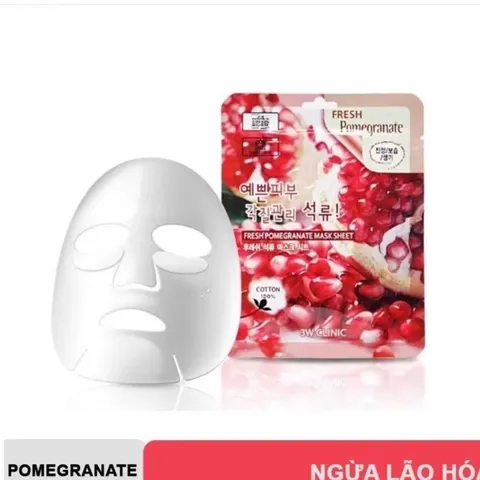 SÉT 10 MIẾNG mặt nạ 3w clinic HÀN QUỐC làm từ chất liệu 100% cotton lành tính 812102