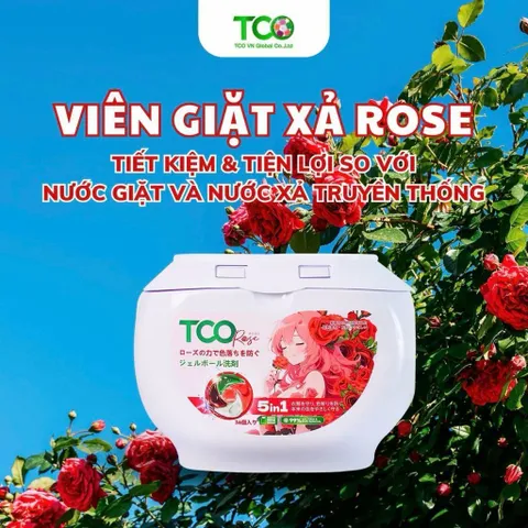 Viên Giặt Xả TCO 5 In 1 Công Nghệ Nhật Bản Hộp 36 Viên - Hương Rose, Blue Sky, Dreaming Lotus 812099
