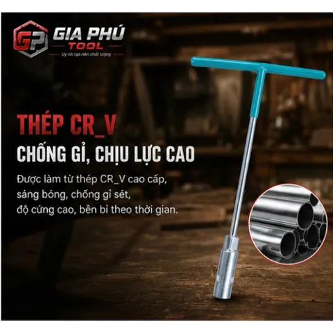 Combo bộ vặn ốc chữ T (bộ điếu T) 5 cây từ 8,10,12,13,14mm 812126