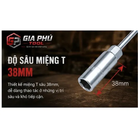 Combo bộ vặn ốc chữ T (bộ điếu T) 5 cây từ 8,10,12,13,14mm 812126