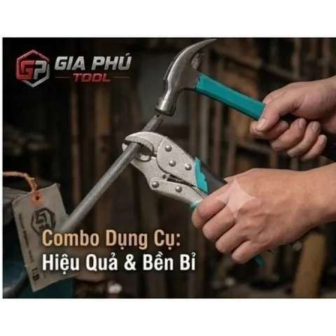 Combo 1 búa và 1 kìm bấm 812124