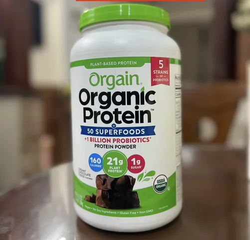 Protein Hữu Cơ Orgain Organic  Vị Chocola - 21g Pr1 - 1.22kg của Mỹ