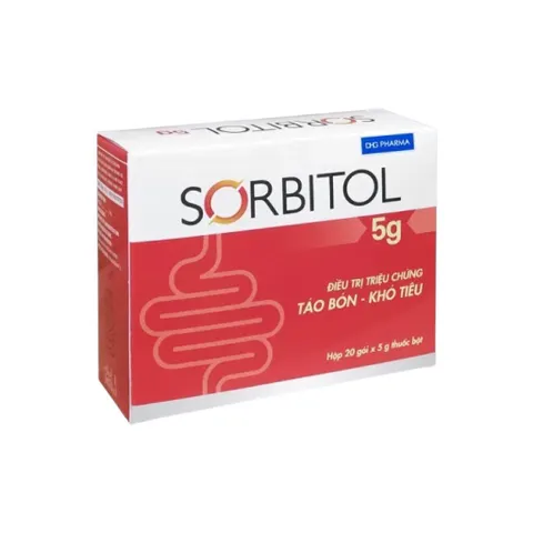 Vitamin Sorbitol 5g U.S.PHAR (Hộp 20 gói) Hỗ trợ kích thích nhu động ruột và làm mềm phân để giúp đại tiện dễ dàng