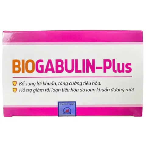 Viên uống BIOGABULIN PLUS Vinaphar (Hộp 100 viên) Giúp bổ sung lợi khuẩn, tăng cường tiêu hóa, giảm rối loạn tiêu hóa