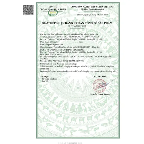 Viên uống BIOGABULIN PLUS Vinaphar (Hộp 100 viên) Giúp bổ sung lợi khuẩn, tăng cường tiêu hóa, giảm rối loạn tiêu hóa