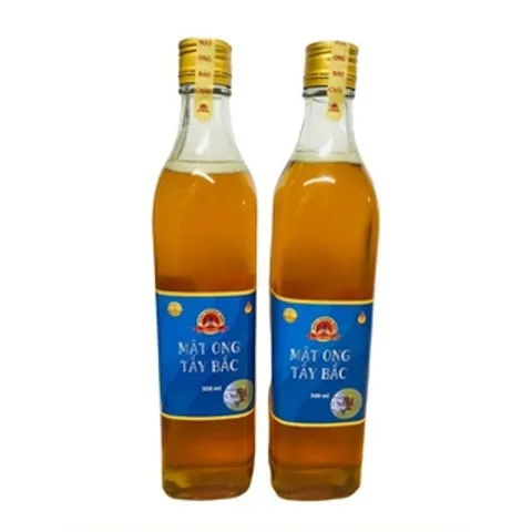 MẬT ONG TÂY BẮC BẢO CHÂU (Chai 250ml/500ml) Mật ong tự nhiên có tác dụng bồi bổ sức khỏe, giúp chống lão hoá, đẹp da.