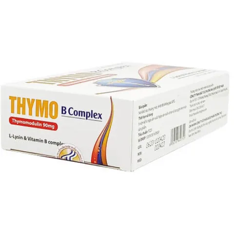 Viên uống THYMO B Complex (Hộp 30 viên) Bổ sung acid amin, vitamin và khoáng chất thiết yếu giúp tăng hệ miễn dịch