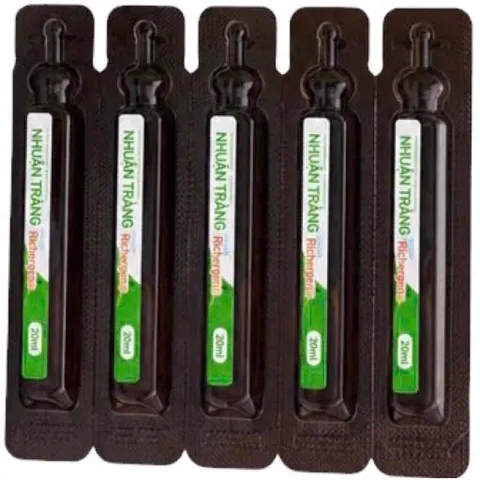 Nhuận Tràng Richergen (Hộp 20 ống) Giúp bổ sung chất xơ, hỗ trợ nhuận tràng, thông tiện và giảm táo bón