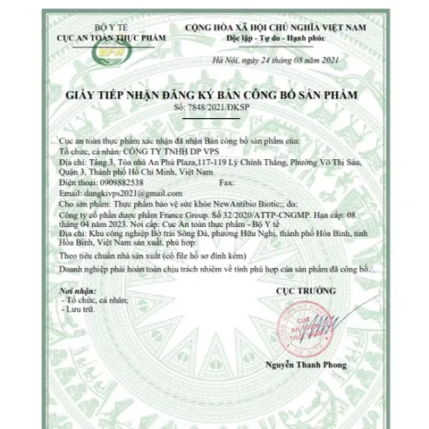 Men Vi Sinh NEW ANTIBIO BIOTIC (Hộp 30 gói) Bổ sung lợi khuẩn giúp giảm rối loạn tiêu hóa như ăn không tiêu, tiêu chảy.