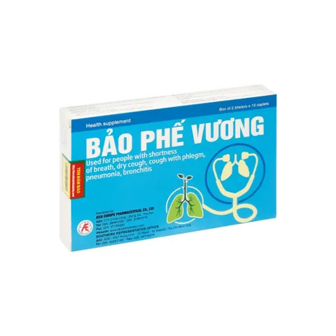 Bảo Phế Vương (Hộp 20 viên) Hỗ trợ thanh phế, giảm viêm, tiêu đờm và giảm các cơn ho.