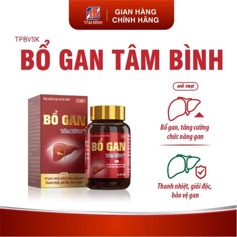 Viên uống BỔ GAN TÂM BÌNH (Hộp 60 viên) Hỗ trợ tăng cường chức năng gan, thanh nhiệt giải độc gan, mát gan bảo vệ gan.