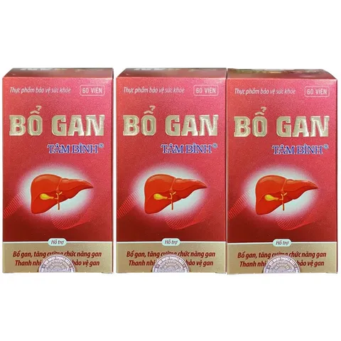 Viên uống BỔ GAN TÂM BÌNH (Hộp 60 viên) Hỗ trợ tăng cường chức năng gan, thanh nhiệt giải độc gan, mát gan bảo vệ gan.