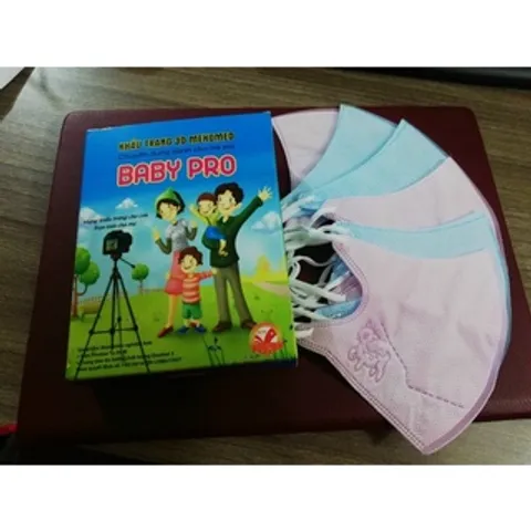 Khẩu Trang y tế trẻ em 3D MEKOMED BABY PRO (Hộp 10 cái) chuyên dụng dành cho bé yêu