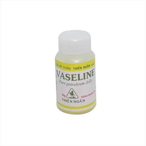 VASELINE THIÊN NGÂN (Chai 20g) Giúp làm giảm nứt nẻ môi, khô môi vì thời tiết lạnh, hanh khô, làm dịu vết bỏng nhẹ.
