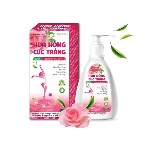 Dung dịch vệ sinh phụ nữ MEKOGYNO HOA HỒNG CÚC TRẮNG (Chai 120ml) Giúp làm sạch nhẹ nhàng, khử mùi hôi, dưỡng trắng hồng